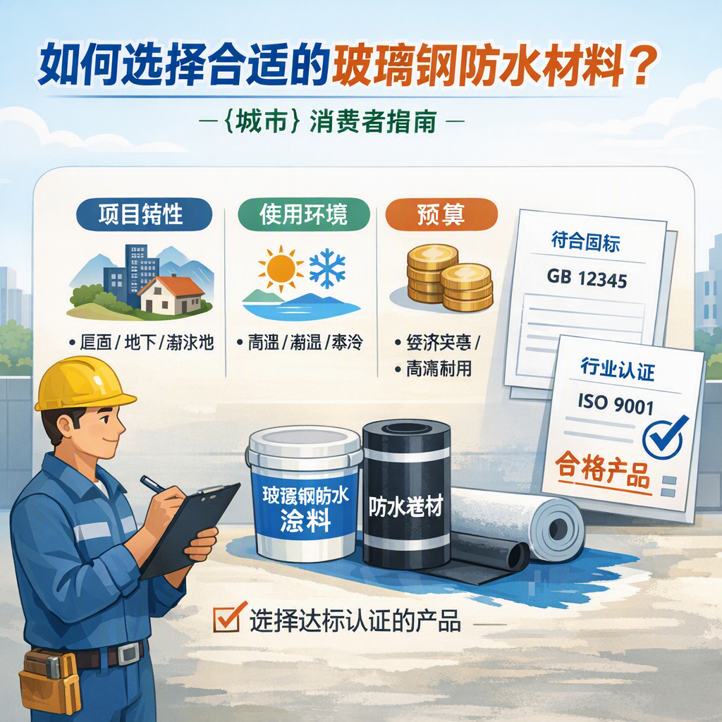 如何判定玻璃钢防水材料的合格标准? 甘南 消费者指南