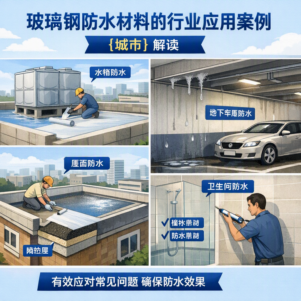 玻璃钢防水材料的行业应用案例，甘南解读